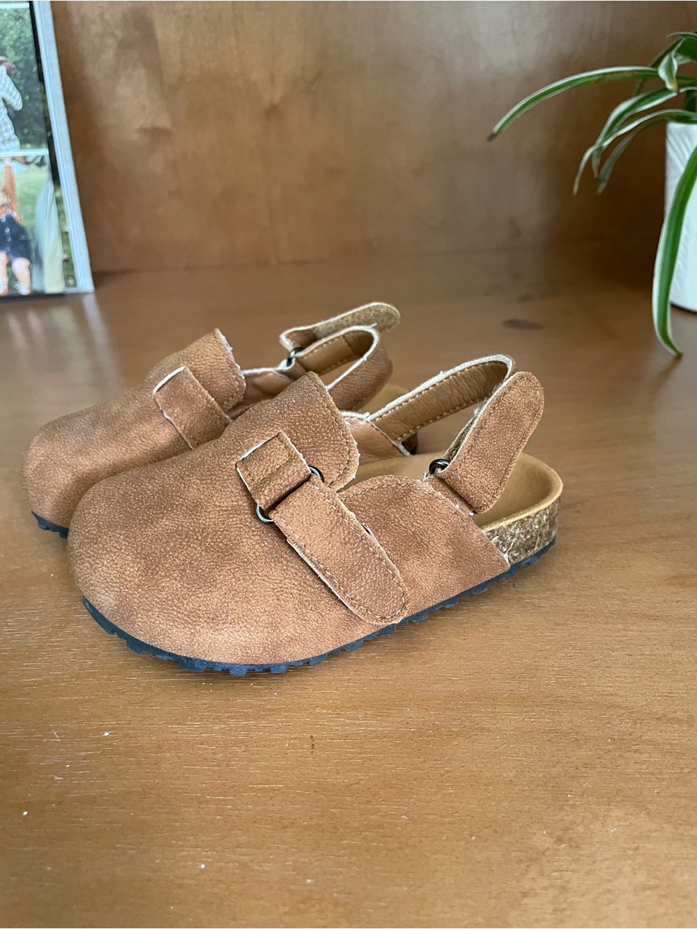 NWT Kids Brown Suede Slingback Clogs - Comfortable Everyday Shoes